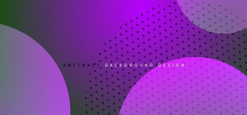 Abstract tech circles vector background, technology digital bubbles Stock Illustration