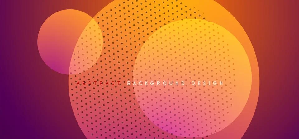 Abstract tech circles vector background, technology digital bubbles Illustrazione stock