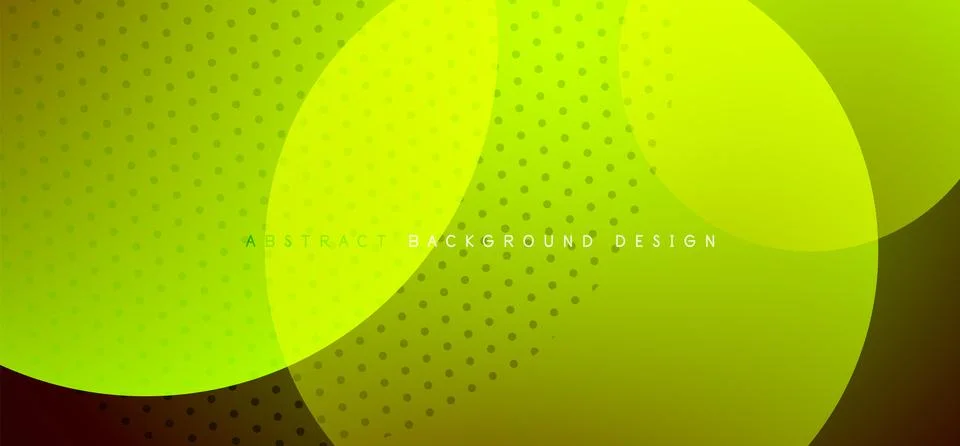 Abstract tech circles vector background, technology digital bubbles Stock Illustration