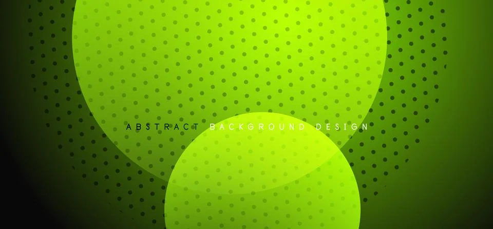 Abstract tech circles vector background, technology digital bubbles Illustrazione stock