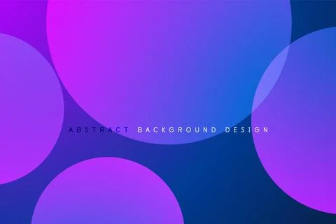 Abstract tech circles vector background, technology digital bubbles Stock Illustration