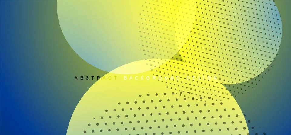 Abstract tech circles vector background, technology digital bubbles Illustrazione stock