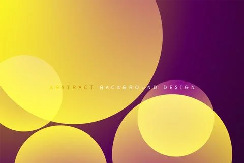 Abstract tech circles vector background, technology digital bubbles Stock Illustration
