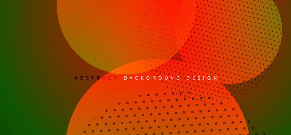 Abstract tech circles vector background, technology digital bubbles Stock Illustration