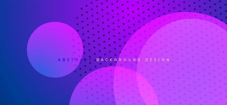 Abstract tech circles vector background, technology digital bubbles Illustrazione stock