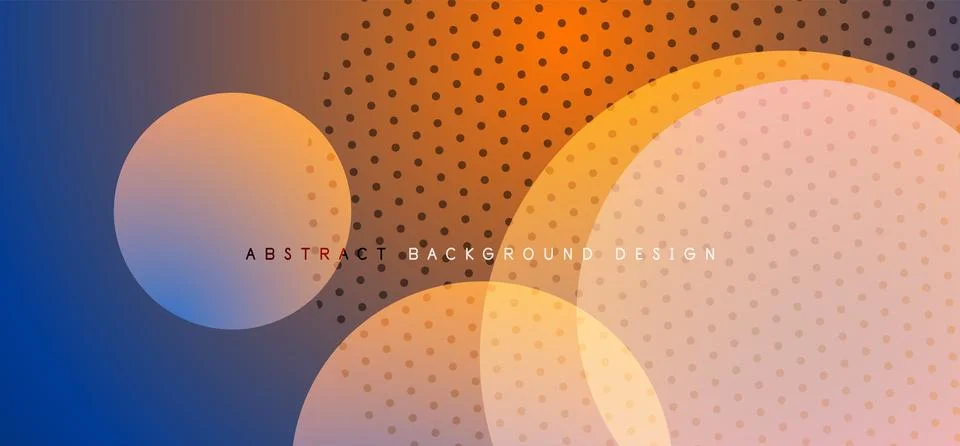 Abstract tech circles vector background, technology digital bubbles Stockillustratie
