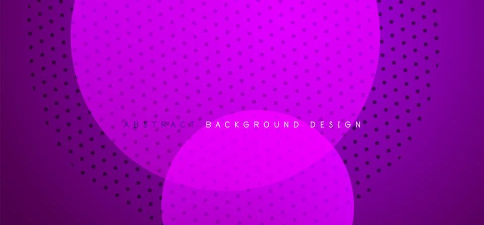 Abstract tech circles vector background, technology digital bubbles Stock Illustration
