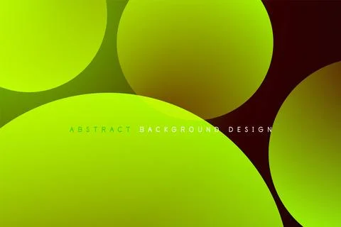 Abstract tech circles vector background, technology digital bubbles Stock Illustration
