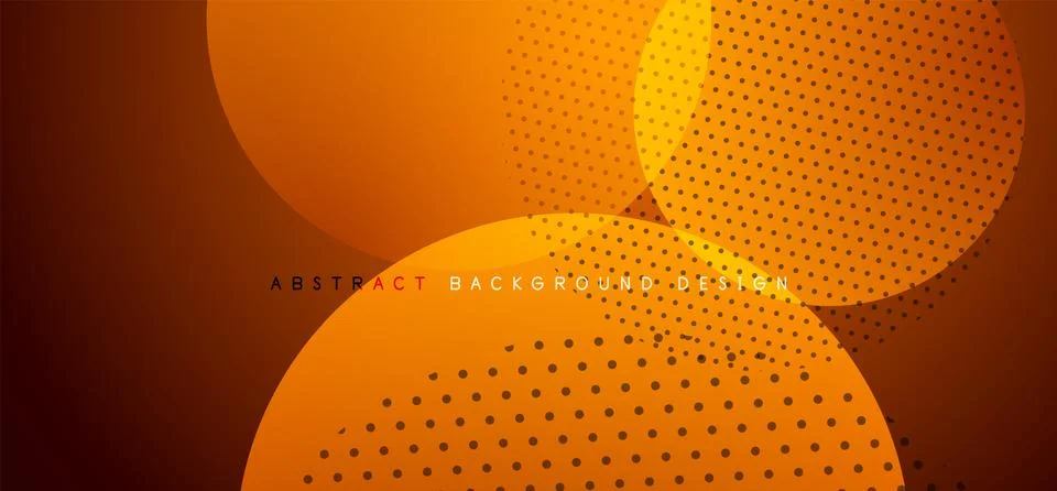 Abstract tech circles vector background, technology digital bubbles Stock Illustration