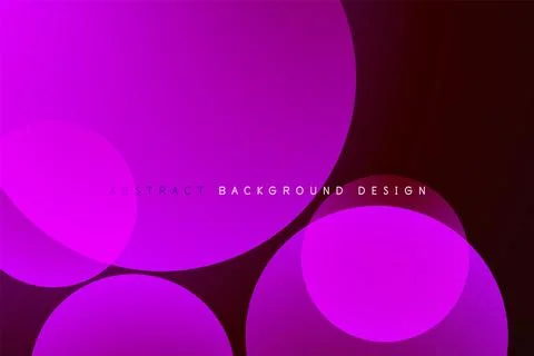 Abstract tech circles vector background, technology digital bubbles Illustrazione stock