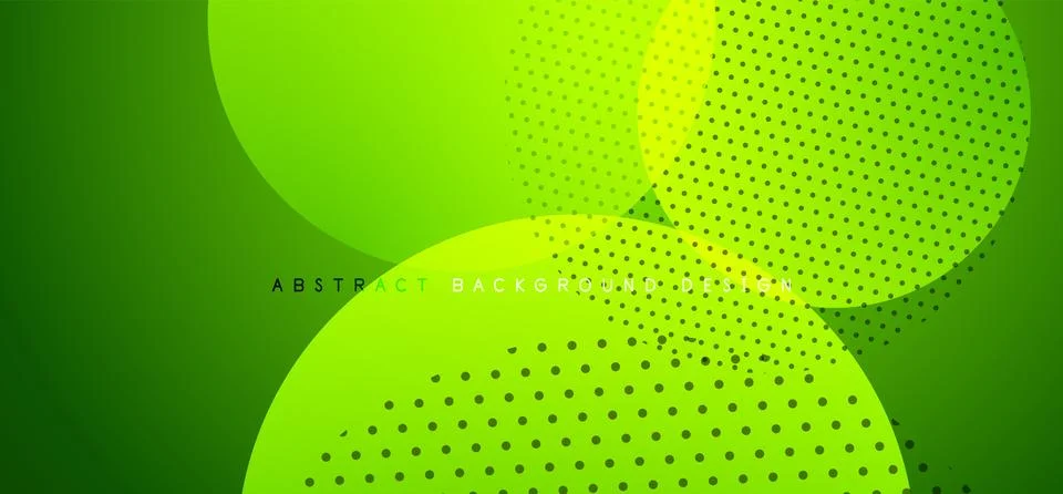 Abstract tech circles vector background, technology digital bubbles Stock Illustration