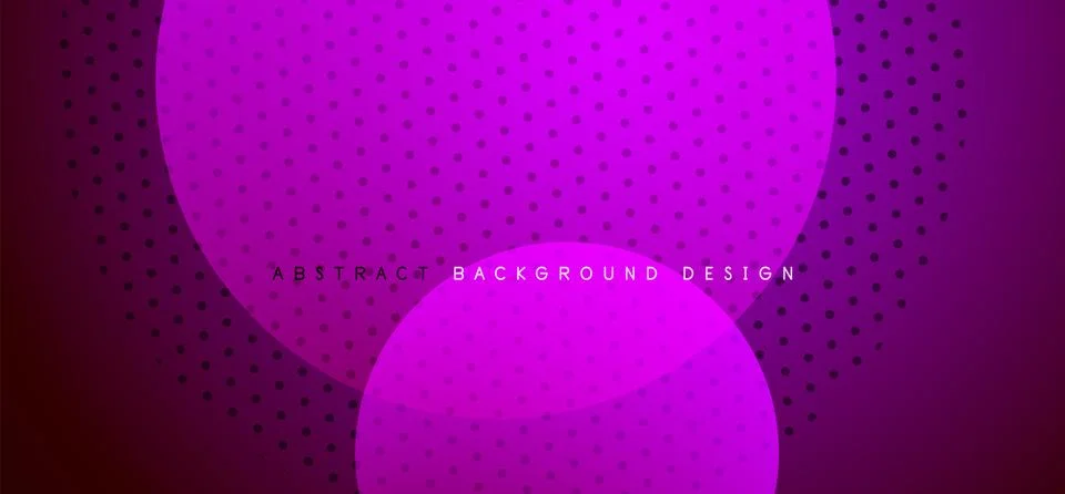Abstract tech circles vector background, technology digital bubbles Illustrazione stock