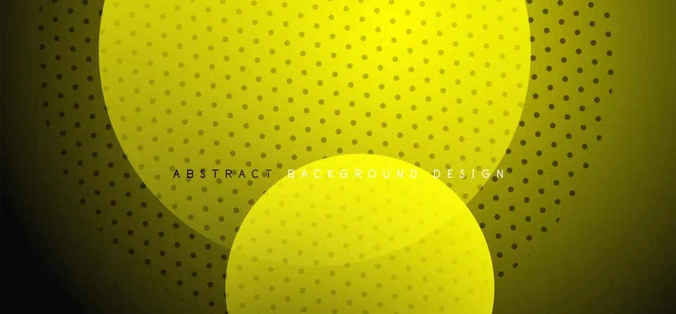 Abstract tech circles vector background, technology digital bubbles イラスト素材