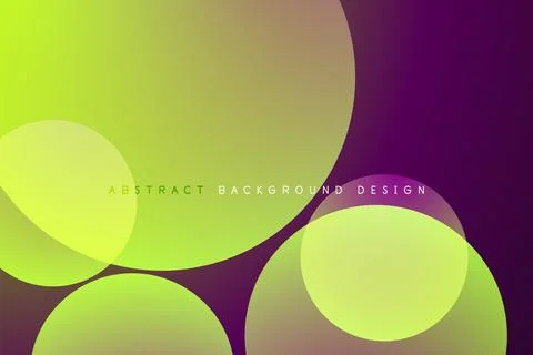 Abstract tech circles vector background, technology digital bubbles Illustrazione stock