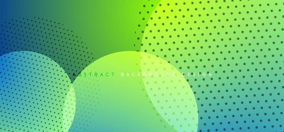 Abstract tech circles vector background, technology digital bubbles Stock Illustration
