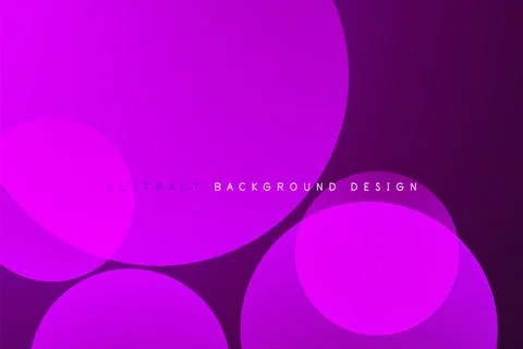 Abstract tech circles vector background, technology digital bubbles Stock Illustration