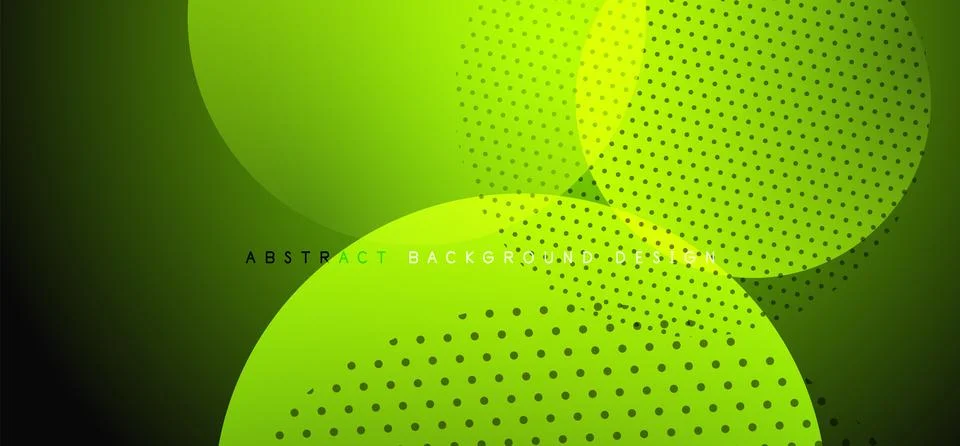 Abstract tech circles vector background, technology digital bubbles Stock Illustration