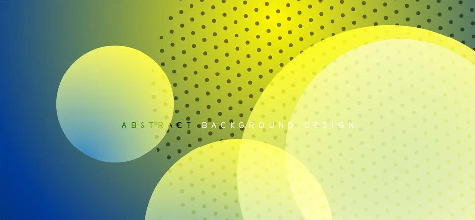 Abstract tech circles vector background, technology digital bubbles Stock Illustration