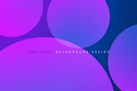 Abstract tech circles vector background, technology digital bubbles Stock Illustration