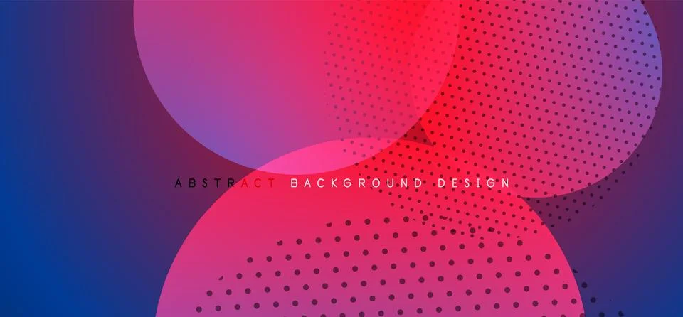 Abstract tech circles vector background, technology digital bubbles 스톡 일러스트