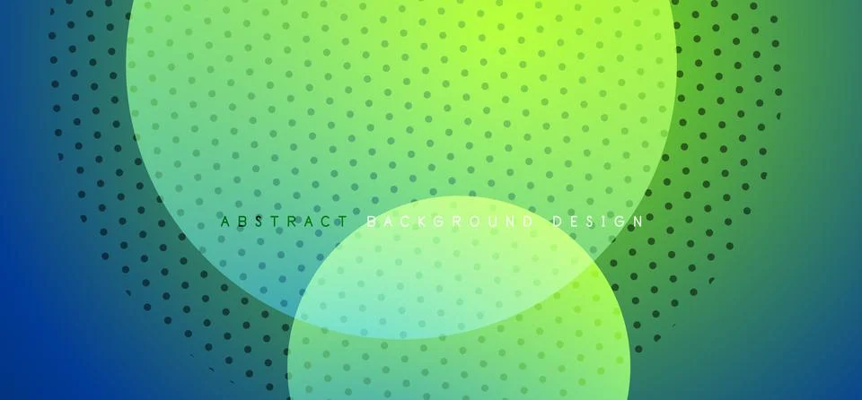 Abstract tech circles vector background, technology digital bubbles Illustrazione stock