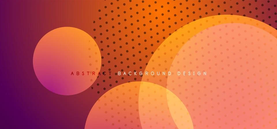 Abstract tech circles vector background, technology digital bubbles Illustrazione stock