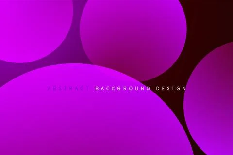 Abstract tech circles vector background, technology digital bubbles Stock Illustration