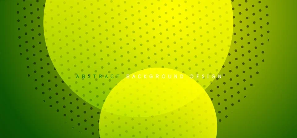 Abstract tech circles vector background, technology digital bubbles Stock Illustration