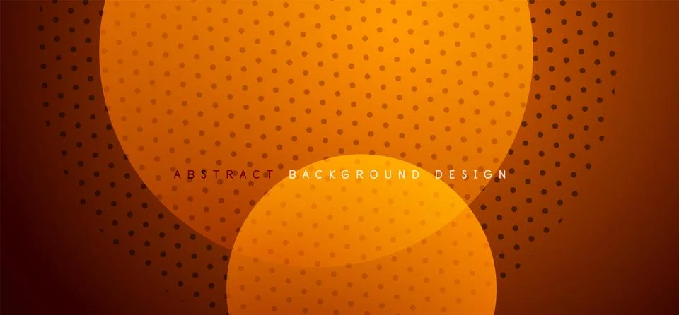 Abstract tech circles vector background, technology digital bubbles Stock Illustration