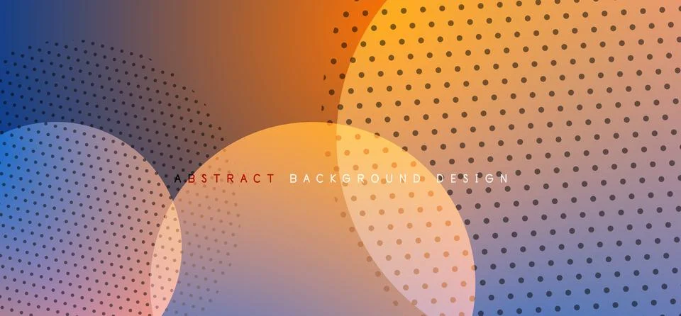 Abstract tech circles vector background, technology digital bubbles Illustrazione stock