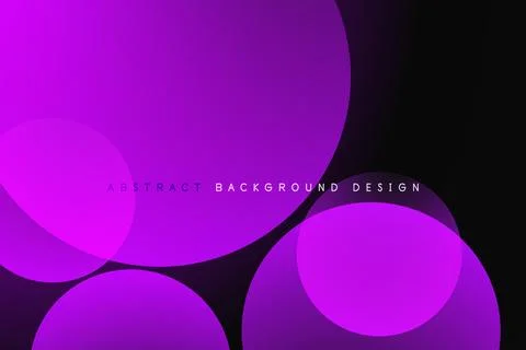 Abstract tech circles vector background, technology digital bubbles Stock Illustration