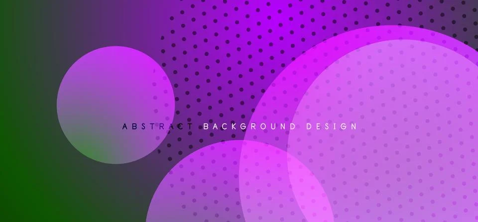 Abstract tech circles vector background, technology digital bubbles Stock Illustration