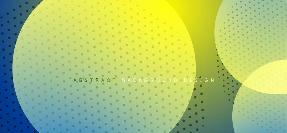 Abstract tech circles vector background, technology digital bubbles Stock Illustration