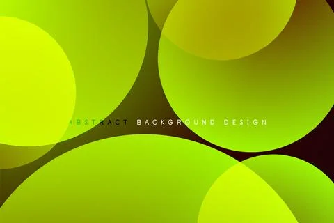 Abstract tech circles vector background, technology digital bubbles Illustrazione stock