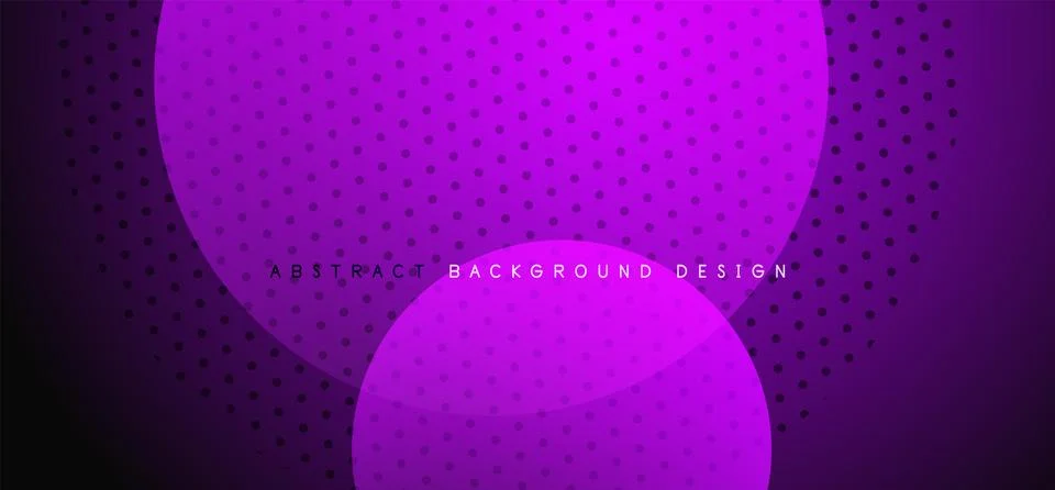 Abstract tech circles vector background, technology digital bubbles Stock Illustration