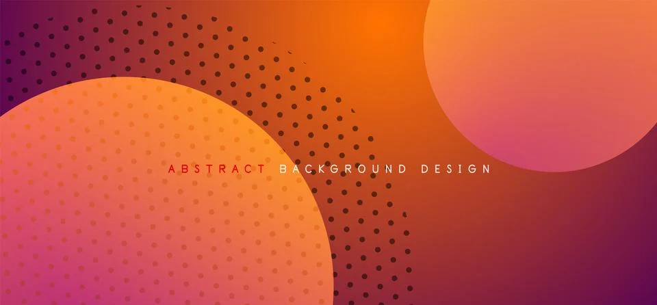 Abstract tech circles vector background, technology digital bubbles Stock Illustration