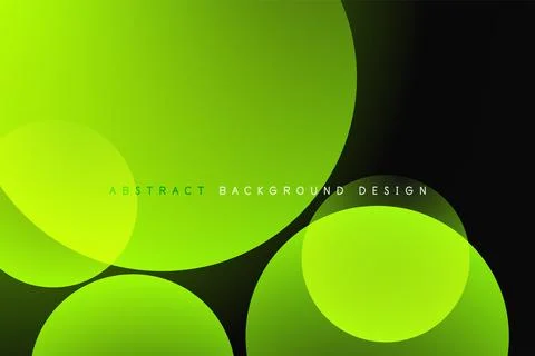 Abstract tech circles vector background, technology digital bubbles Stock Illustration