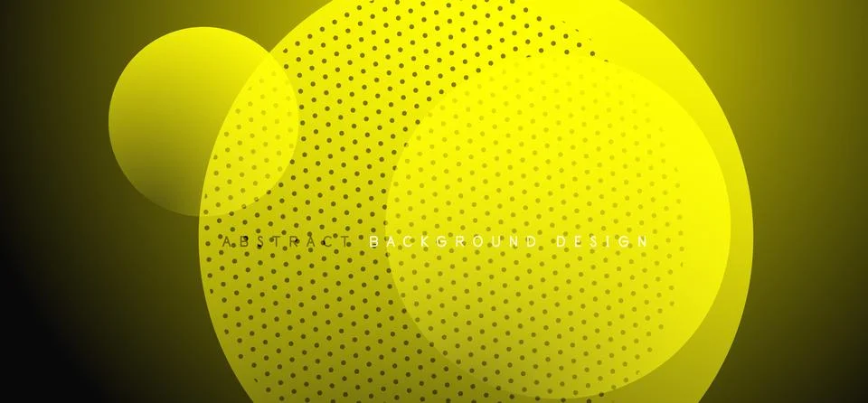 Abstract tech circles vector background, technology digital bubbles Stock Illustration