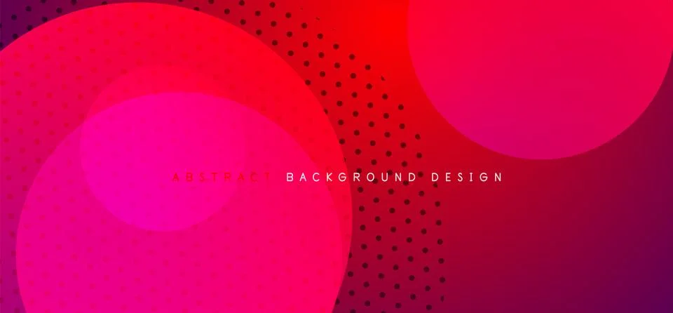 Abstract tech circles vector background, technology digital bubbles Stock Illustration