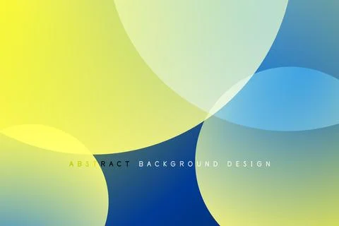 Abstract tech circles vector background, technology digital bubbles Stock Illustration