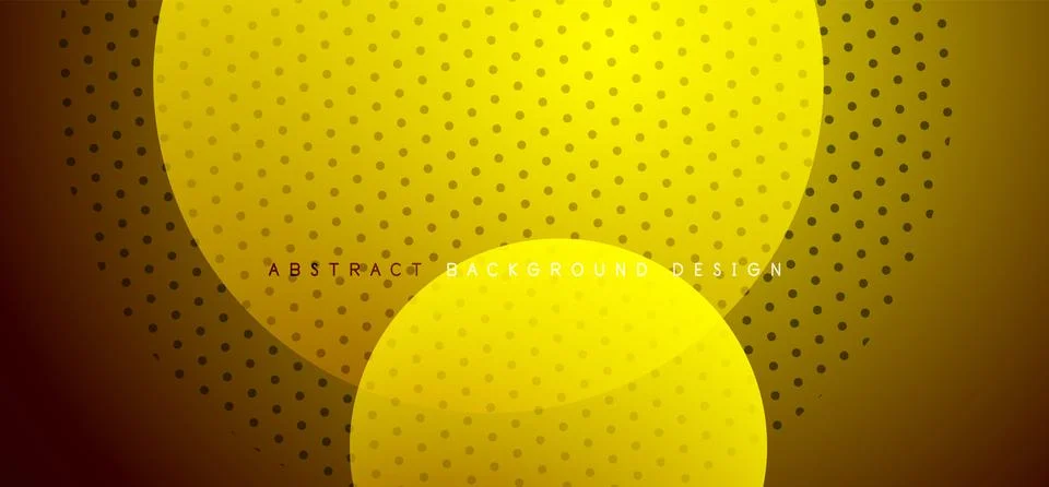 Abstract tech circles vector background, technology digital bubbles Stock Illustration