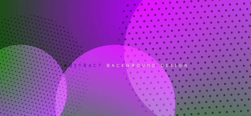 Abstract tech circles vector background, technology digital bubbles Stock Illustration