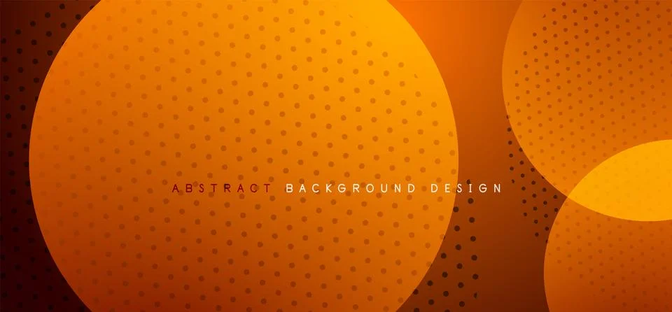 Abstract tech circles vector background, technology digital bubbles Stock Illustration
