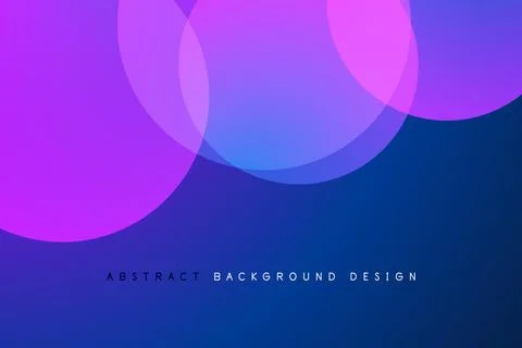 Abstract tech circles vector background, technology digital bubbles Stock Illustration