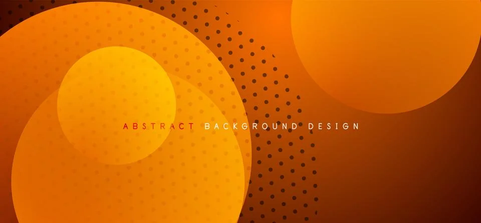 Abstract tech circles vector background, technology digital bubbles Stock Illustration