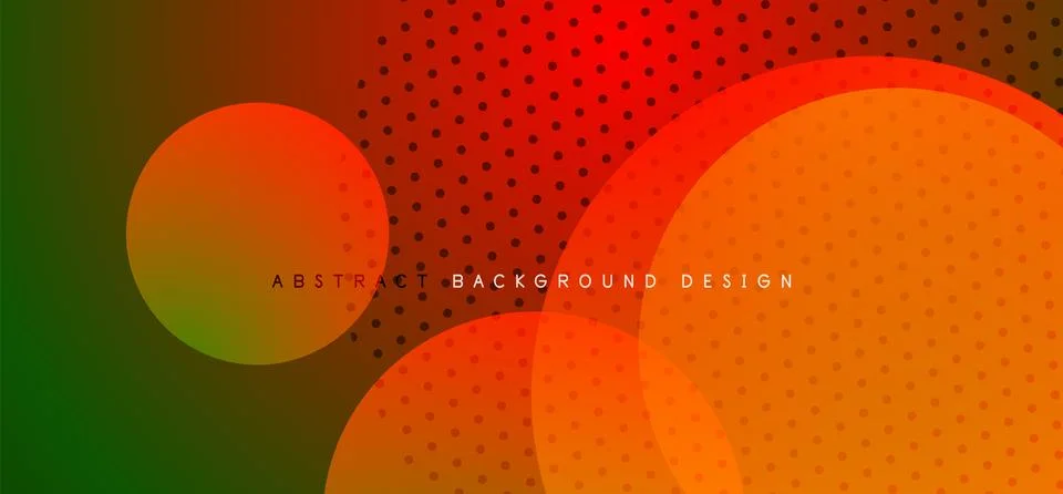 Abstract tech circles vector background, technology digital bubbles Stock Illustration