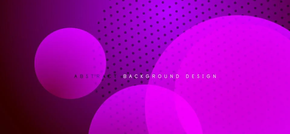 Abstract tech circles vector background, technology digital bubbles 스톡 일러스트