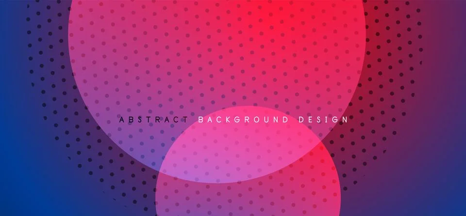 Abstract tech circles vector background, technology digital bubbles Stock Illustration