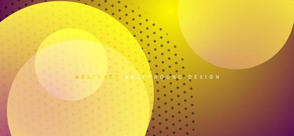 Abstract tech circles vector background, technology digital bubbles Stock Illustration