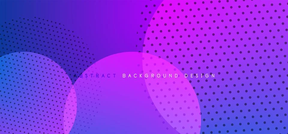 Abstract tech circles vector background, technology digital bubbles Illustrazione stock